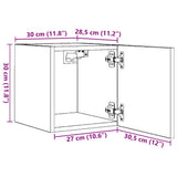 Wall Mounted TV Cabinets 4 pcs White 30.5x30x30 cm 804483