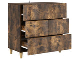 Drawer Cabinet Smoked Oak 66 x 34.5 x 90 cm Engineered Wood 894610