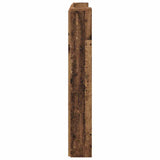 Storage Headboard with LED Old Wood Engineered Wood 3418656