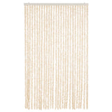 Fly Curtain Beige and White 118x220 cm Chenille 4004883