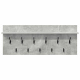 Wall-Mounted Coat Rack Concrete Grey 100 x 40 x 12 cm 874446