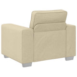 Sofa Cream 100 x 77 x 82 cm Fabric 4105214