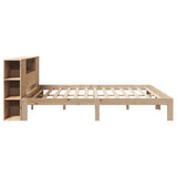 Bookcase Bed without Mattress 200x200cm Solid Wood Pine 3322523