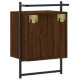 Bedside Cabinets Wall-mounted 2 pcs Brown Oak 40x30x61 cm Engineered Wood 833442