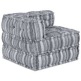 Modular Sofa 3 pcs Grey Print Fabric 3315097