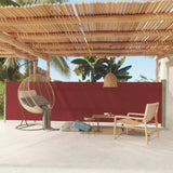Patio Retractable Side Awning 140x600 cm Red 317955