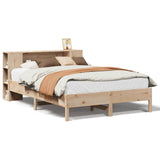 Bookcase Bed without Mattress 120x200 cm Solid Wood Pine 3322834