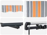 Retractable Awning Multicolour 500 x 350 cm 3331505