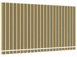 Awning Replacement Fabric Green and yellow 4.5 x 3.5 m 42000647