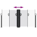 Retractable Side Awning White 120x1200 cm 4004796
