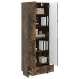 Cabinet Set 2 pcs Smoked Oak 66 x 34.5 x 95 cm Engineered Wood 3416354