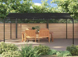 Canopy Anthracite 4x3 m 180 g/m Fabric and Steel 362395