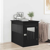 Dog Crate Furniture Black Oak 55x80x68 cm Engineered Wood 862176