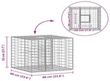 Gabion Raised Bed Silver 42033320