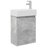 Bathroom Vanity Unit with Tap Concrete Grey 45.5 x 22.5 x 84 cm 889454
