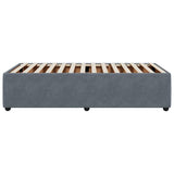 Bed Frame without Mattress Dark Grey 90x200 cm Velvet 3284983