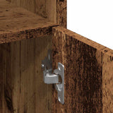Bathroom Cabinet Old Wood 30x30x179 cm Engineered Wood 856140