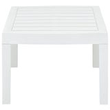 ZNTS Garden Table White 78x55x38 cm Plastic 48814