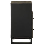 ZNTS Bedside Cabinet Black 50x33x62 cm Solid Wood Mango 4017694