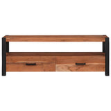 TV Cabinet with Drawer Brown 110 x 30 x 40 cm Solid acacia wood 4104010
