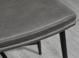 Breakfast Bar Stools Set of 2, Microfibre Upholstered Barstools, Industrial Bar Chairs with Curved T3398P328291