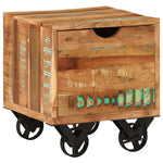 ZNTS Side Table 40x40x45 cm Solid Reclaimed Wood 328410