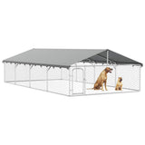 Outdoor Dog Kennel with Roof 600x300x150 cm 171502