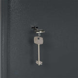 Safe Box with Lock Dark grey 35 x 31 x 50 cm Steel 42011316