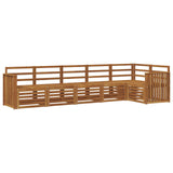 Sectional Sofa Set 6 pcs Natural Solid Acacia Wood 3374884