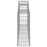 Arched Gabion Basket 300x30x80/100 cm Galvanised Iron 153504