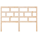 Bed Headboard 141x4x100 cm Solid Wood Pine 814189
