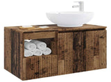 Bathroom Furniture Set 2 pcs Old Wood Engineered Wood 3404092