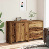 2 Piece Sideboard Old Wood Engineered Wood 3329177