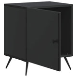 Bedside Cabinet 2 pcs Black 43 x 34.5 x 50 cm Engineered Wood 895488