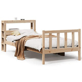 Bed Frame without Mattress 90x190 cm Single Solid Wood Pine 3305890