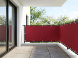 Balcony Privacy Screen 150 x 700 cm Fabric with PU Coated Red 42036619