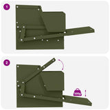 Chicken Treadle Feeder Olive Green 50 x 40 x 29 cm 874700