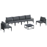Garden Sofa Set Anthracite Steel 3378977