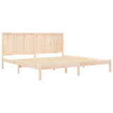 Bed Frame without Mattress 200x200 cm Solid Wood Pine 3105750