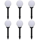 Outdoor Pathway Lamps 6 pcs LED 20 cm with Ground Spike 277115