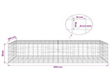 Gabion with 3.5 mm Wire and 10x10 cm Mesh 200x100x50 cm 3463366