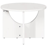 Coffee Table White 50 x 50 x 35 cm Solid pine wood 873530