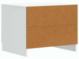 Bedside Cabinet White 43 x 34.5 x 44.5 cm Engineered Wood 895675