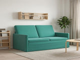 2 Seater Sofa Turquoise 130 x 81 x 82 cm Velvet 42041064