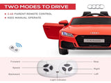 Kids Licensed Audi TT Ride-On Car 12V Battery w/ Remote Suspension Headlights and MP3 Player 3km/h T3398P348162