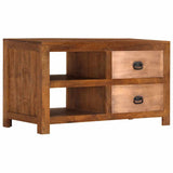 ZNTS Coffee Table with 2 Drawers 90x40x50 cm Solid Mango Wood 247940