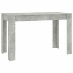 Dining Table Concrete Grey 120x60x76 cm Engineered Wood 800436