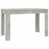 Dining Table Concrete Grey 120x60x76 cm Engineered Wood 800436