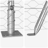 Welded Wire Fence with Concrete Base 10 x 1.5 m 3353775