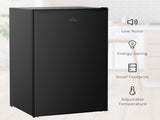 91 Litre Freestanding Under Counter Fridge Freezer, Small Fridge with Chiller Box, Adjustable T3398P343462